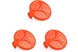 Daaxing Copertura e molla per bobine di decespugliatore Black & Decker BESTA525 BESTA528 BESTA530 ST1823 GH400 GL280 GL30 GL301 accessori di ricambio (3 tappi per bobina + 1 molla)