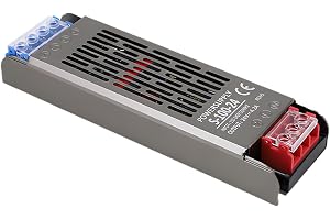Clearhill LED-strömförsörjningsadapter, 24 V 100 W LED-drivrutin smal LED-transformator, AC till 24 V DC 4,2 A låg spänning