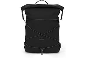 Johnny Urban Sac Étanche Noir - Myles - Dry Bag 20L - Sac à Dos Imperméable pour Kayak, Plage, Voyage, Canoë, Bateau, Sup - Waterproof Rolltop Backpack - Acessoires de Natation & Piscine