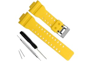 MYTIME Correa de repuesto de resina natural para reloj Casio G-Shock GD120/GA-100/GA-110/GA-100C