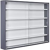 Inter Link - Vitrina de colección - Vitrina - Estantería de pared - Vitrina de cristal - Estantería de pared - Estantería col