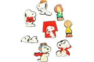 Bodygenix 8-Pack Snoopy Shoe Charms for Crocs & Clogs Jibbitz Character Shoe Charms | Jibbitz