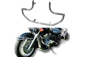 BIKEMASTERSUK MOTORCYCLE PARTS & ACCESSORIES Highway Sturzbügel Motorschutz mit Fußrasten - für VT 750 Shadow C4 / C5, Aero RC 50 (+2004) | Robuster Edelstahl OH18N9 Schutz