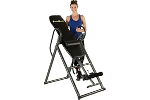 Fitness Reality 790XL Mesa Alta Resistencia con cojín de Espalda Baja/inversión Vertical Completa, Unisex, Rojo