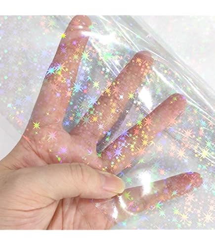 Carta Cello Iridescente Trasparente - Carta Regalo Opale Per Cesti, Pacchi E Decorazioni, Larghezza 70cm - Foto 10