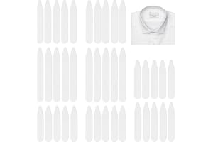 STYQUENZER 40er Set Kragenstäbchen für Herrenhemden, Hemdhalter Herren Kragenverstärker aus Stäbchen Hemdkragen Einsatz Herren Kragenstäbchen Plastik für Herren Vater Ehemann Hemd, 4 Größen