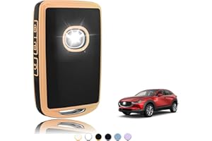 TOOMUME Schlüsselhülle TPU, Autoschlüssel Hülle Passt für Mazda 2/3/6 M2 M3 M6 CX-3 CX-4 CX-5 CX-8 CX-9 CX-30 CX-50 CX-60 CX-90 MX-5 MX-30 Axela, Schlüsselcover Schutz Schlüsselgehäuse - Smart Key