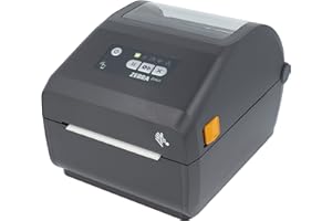 Zebra ZD421d Imprimante avec Bord déchiré - 203 DPI - Thermique Direct - Largeur d'impression Max. 104 mm - BTLE, USB, Ports USB Host (ZD4A042-D0EM00EZ), Gris (foncé)