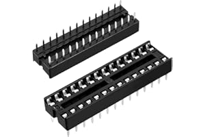 Oiyagai 30 Stück 2,54 mm DIP 28 Pin IC Sockel Lötadapter