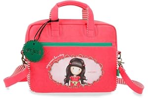 Santoro Gorjuss Every Summer has a Story Maletin para Portátil 13,3" Naranja 33x25x5,5 cms Piel Sintética