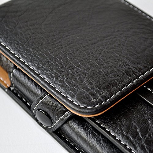 Custodia a sacchetto per smartphone universale portafoglio verticale - passante cintura moschettone clip Scomparto porta carte e possibilitÃ  doppio telefono - da 5,5
