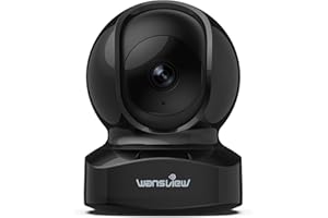 wansview Cameras House Security, Home Security Camera, 5MP Dual-band WiFi Home Camera, Real-time Motion Alert, 2-Way Audio Night Vision, Pan/Tilt TF Card Storage, Q5 Black