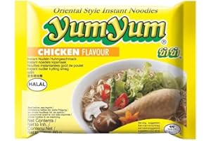 FIMILLA MARKET Yumyum Nouilles Instantanées au Poulet, Soupe de Nouille saveur Poulet 60g (Carton de 30 sachets)