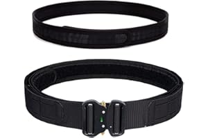 TWINFALCONS Taktischer Gürtel mit Schnellverschluss, Kampfgürtel Militär Schwerlast Molle Gürtels Arbeitsgürte mit innerer Anti-Rutsch-Pad für Herren Damen