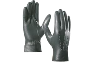 Harssidanzar Guanti in pelle per uomo, guanti invernali in pelle GM006