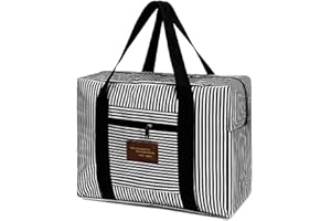 VOHONEY Sac de Voyage en Nylon Ultra léger Pliable Avion Imperméable Organisateur Sac à Main pour Voyage Bagage (Noir )