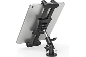 Jubor Tablet Halterung Auto, 360° Drehbare Verstellbare iPad Auto Halterung, Tablet Wandhalterung für iPhone/iPad/Pro/Air/Mini, Handy und Tablets 4,7-13,5"