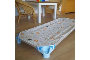 10XDIEZ Sábana Ajustable Hamaca guardería (Gris - 53x130cm)