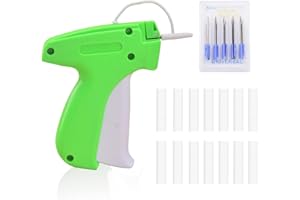 ZHIQIN Etykieta pistolet odzież tagowanie pistolet etykieta pistolet na ubrania + 5 igieł zamiennych +1000 etykiet kolce na ubrania metki metki cena etykieta marki odzież odzież cena