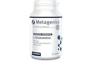 NUTRI ADVANCED Metagenics L-Glutamine 500mg - Metabolic Support and Muscle Recovery - Essential Amino Acids - 90 Capsules