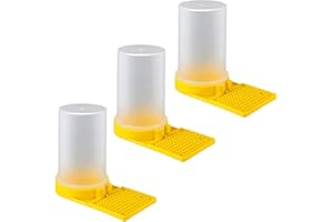 POMUROM Bee Water Feeder, 3 Bee Entrance Feeder for Hive, Beehive Drinking Bowl Beekeeping Feeder Supplies, Bee Water Dispenser, Bee Drinking Station, Bee Water Feeding Beekeeping Equipment Beekeeper Tool