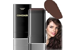 NORAGLAZE Waterproof Sweat-Proof Hair Stick Colour Concealer with Comb Dye for Root Touch Up – Temporary Grey Hair Cover Portable Dark Instant Coverage Applicator Brush for Men & Women (Black Brown)