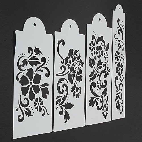 GOOTRADES 4 Stk DIY Kuchen Form Fondant Seite Wiederverwendbare Backen Schablonen Bäckerei Hochzeits Dekor - 5