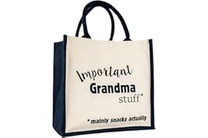 Stickerscape Important Grandma Canvas Bag (Navy) | Mothers Day Gifts for Grandma, Nana or Nan | Grandma gifts, Nana gifts, Nan gifts | Hand finished and Made in the UK