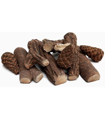 Divina Fire Set 9 Pz Legnetti In Ceramica Legna Per Camino A Bioetanolo Accessori Per Biocamino 87608796