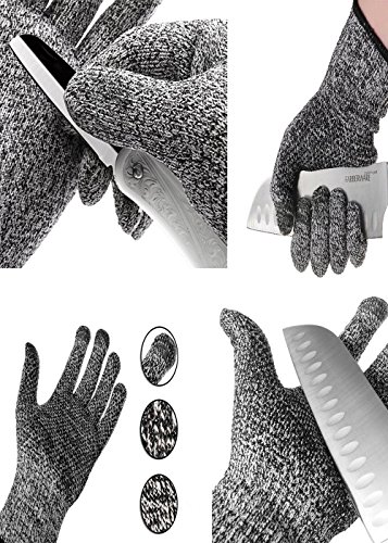 DIKETE® Schnittschutzhandschuhe Hochleistung Schnittschutz Handschuhe M - 5