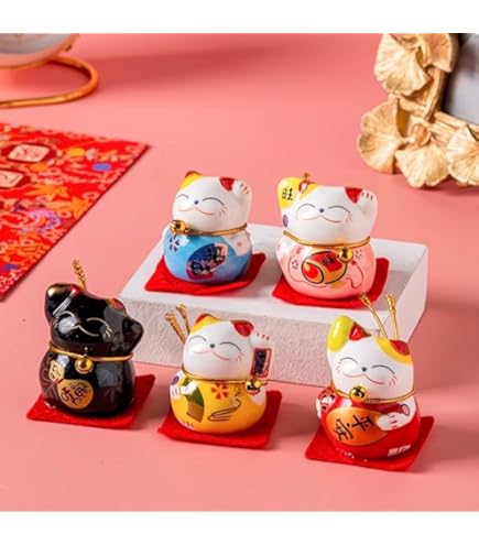 Kutani Maneki Neko Lucky Cat – Made in Japan | Japanese Decorative Art – Great Zakka