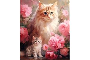 CICISTORY Peinture par Numéros pour Adultes,Acryliques Peintures Numéros Adultes Débutants Enfants Peinture avec 4 Pinceaux-40×50 cm sans Cadre