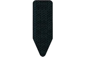 Cecotec Asse da stiro StrongBoard 100 Boracay. Superficie 110 x 33 cm, fodera 100% cotone, alta resistenza al calore, rivestimento ignifugo, fino a 5 kg, altezza 89 cm, design con grande stabilità.