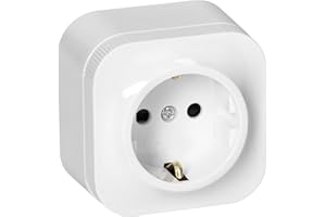 Miratic Presa a Muro 1 x 2 Poli + Terra Schuko Presa Multipla Colore Bianco IP20 (1 presa)