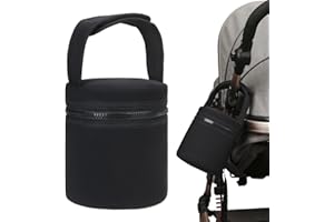 Oldmoom Glacière de voyage pour lait maternel – Refroidisseur de lait maternel | Refroidisseur de lait maternel avec sangle amovible, sacs isothermes pour 2 grandes bouteilles de 236,8 g pour maman