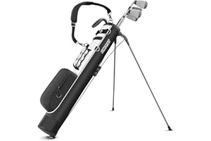 Findway Bolsa de Golf Ligera con Soporte y Correa, Fácil de Llevar y Duradera para el Campo de Práctica, Campo de Par 3 y Campos Ejecutivos, de 31.5 Pulgadas de Alto