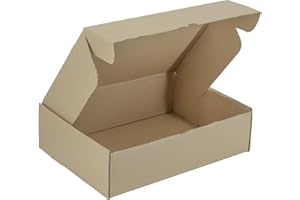 IMBALLAGGI 2000 - Scatole Cartone Fustellate Piatte, 10 Pezzi 36x26x10 cm Resistenti a Doppio Strato, Scatoloni per Trasloco, Imballaggio e Spedizioni Preformati, Scatole Trasloco Porta Oggetti Larghi