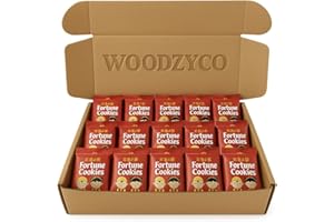 Fortune Cookies x 25 (Pack of 25) – Delightful Treats with Surprising Messages – Perfect for Parties, Celebrations, and Special Occasions – WoodzyCo Exclusive