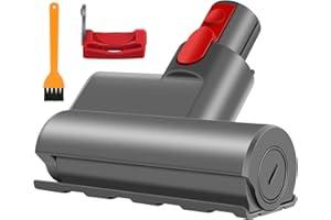 Wiseten Mini Boquilla de Cabezal de Cepillo Turbo para Dyson V7 V8 V10 V11 V15, Cepillo de Repuesto para Colchón, Sofá, Asiento de Coche, Sillón, Elimina Acaros y Polvo