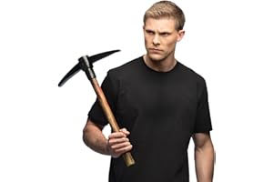 Boland 72068 Pickaxe for Fancy Dress Costumes, Length 51 cm, Decoration, Costume Accessory for Carnival or Halloween, Toy Weapon