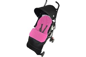 FOR YOUR LITTLE ONE Footmuff/Cosy Toes Compatible with Mothercare Nanu Pushchair Pink Rose