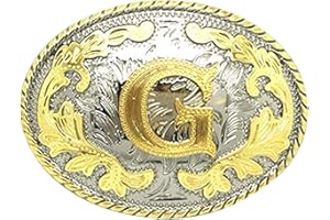 Bai You Mei Classico Western Lettere Maiuscole Placcatura Oro Metallo Cowboy Fibbie Per Cinture Uomo Fibbie Per Cinture