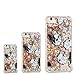 Produktbild Ooboom® iPhone 6S/6 Hülle TPU Silikon Stoßdämpfung Bumper Drop Resistance Schutzhülle Handy Tasche Case Cover mit mit Flüssigkeit Funkeln Glänzend Bling Glitter - Hund
