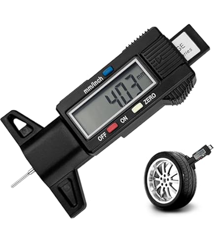 Misuratore Digitale Battistrada Pneumatici - Precisione 0,01mm, LCD, 0-25,4mm - Foto 2