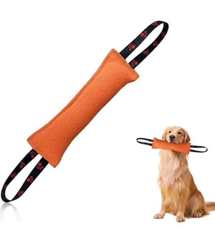 Giocattolo Per Cani Tiro Alla Fune | 2 Pezzi Con Maniglie | In Iuta Resistente - Foto 10