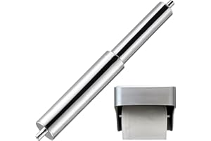CLISPEED Toilet Paper Roller Spindle Replacement with Spring Loaded Design for Adjustable Length and Easy Use in Bathroom Decor