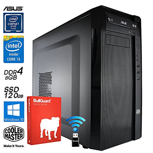 SNOGARD Office-PC | Desktop PC inkl. Windows 10 Professional | Quad-Core Multimedia Computer | INTEL Quad Core i5-6500 4 x 3.20 GHz, 8GB RAM, 240GB SSD, Intel HD Graphics, HDMI, VGA, DVD±RW, USB 3.0