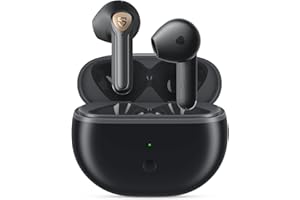 SoundPEATS Prawdziwe bezprzewodowe słuchawki douszne Hi-Res Audio, półdouszne słuchawki Bluetooth 5.3 z wykrywaniem dousznym LDAC, całkowity czas odtwarzania 20 godzin, kontrola aplikacji