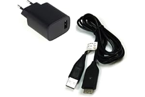 bg-akku24 Ladegerät und Ladekabel, Datenkabel, USB-Kabel für Samsung ST60, ST600, ST65, ST67, ST70, ST71, ST80, ST90, ST91, ST93, ST94, ST95, WB2000, WB210