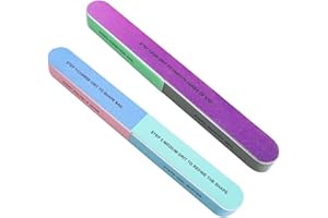 FOFUYIM 2Pcs Nail Buffer, 7-Sided Nail Buffer Blocks, Professional Nail Files, Manicure Sanding File for Natural Nails Acrylic Nail Polishing Nails